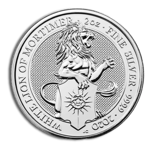 2 oz Silver Great Britain Queen's Beasts (Year/Design Varies)