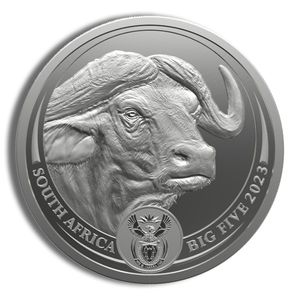 2023 1 Oz Silver South Africa Big 5 Buffalo Coin (Series II) - BU (with COA)