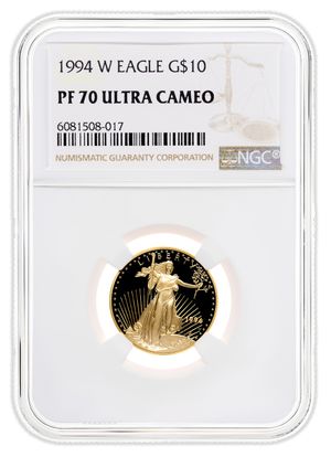 1994-W 1/4 oz Proof Gold Eagle $10 NGC PF70