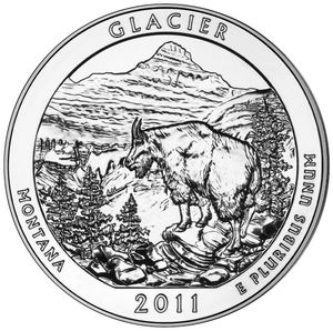 2011 5 oz ATB Glacier Silver Coin - BU