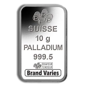 10 Gram Palladium Bar (Random Brand)