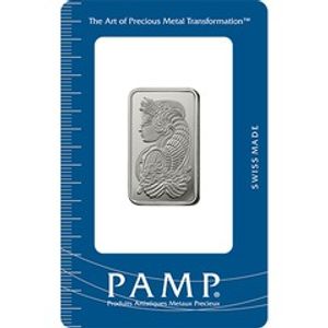 20 gram Platinum Bar - PAMP Fortuna (Carded)