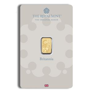 1 Gram Gold Bar - The Royal Mint Britannia (In Assay Card)