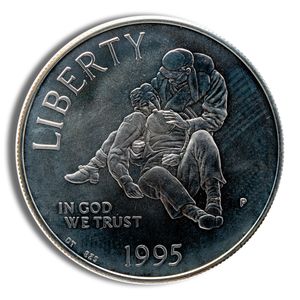 1995-P $1 Civil War Silver Commemorative - BU