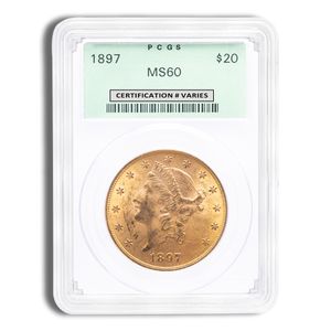 $20 Gold Liberty Double Eagle - PCGS MS60