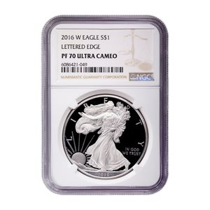 2016-W Proof Silver Eagle 30th Anniv NGC PF70
