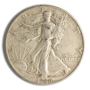 90% Silver Walking Liberty Half Dollars XF - $1 Face Value
