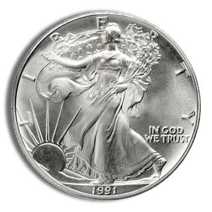 1991 Silver American Eagle - BU