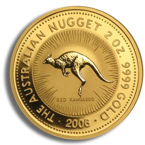 2006 2 Oz Australia Gold Nugget - BU