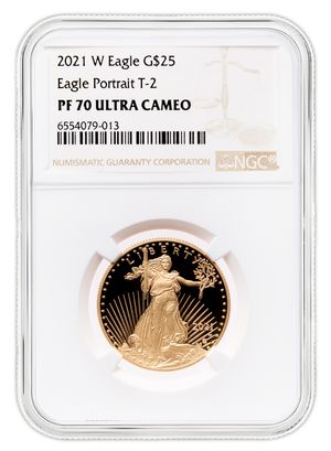 2022-W 1/2 oz Proof Gold Eagle $25 NGC PF70