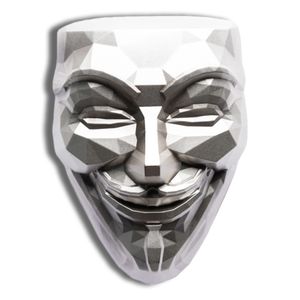 2 Oz Silver South Korea - The Rebel Guy Fawkes Light Stacker (In Capsule)