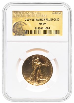 2009 Ultra High Relief Double Eagle NGC MS69