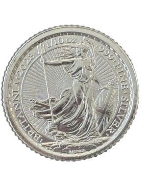 2023 1/10 Oz Silver Great Britain Britannia - BU