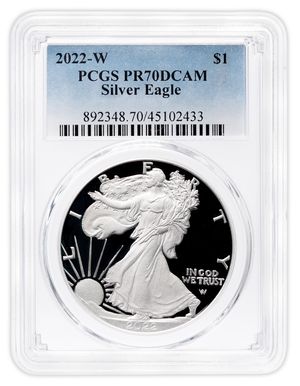 2022-W Proof Silver Eagle PCGS PR70