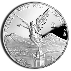 2024 5 Oz Silver Mexico Libertad - Proof