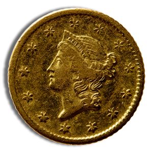 $1 Gold Liberty Type 1 - VF (Random Year)