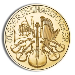 1/25 Oz Austria Philharmonic Gold Coin - BU (Random Year)