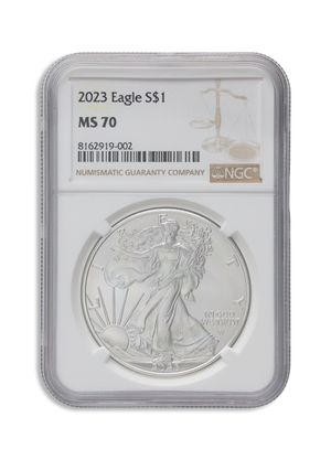 2023 Silver Eagle NGC MS70 - Brown Label