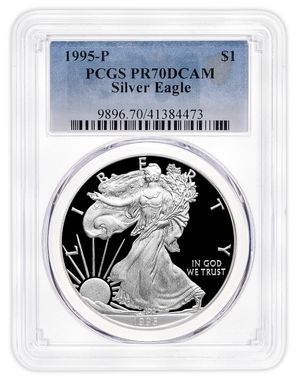 1995-P Proof Silver Eagle PCGS PR70