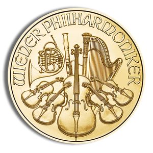 1 Oz Gold Austria Philharmonic (Random Year, Impaired Condition)