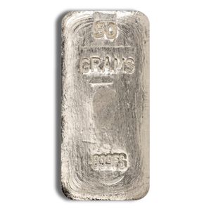50 Gram Silver Bar (Random Brand)