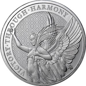 2021 1 oz St. Helena Silver Queen's Virtues Harmony