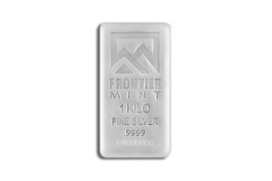 1 Kilo Silver Bar - Frontier Mint (Sandblast Finish)