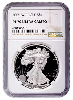 2005-W Proof Silver Eagle NGC PF70