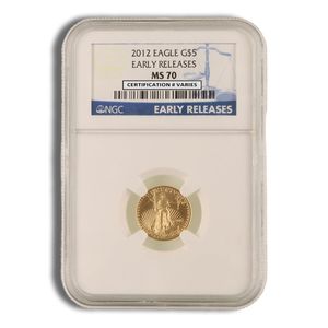 2012 1/10 Oz Gold American Eagle - NGC MS70 (Early Releases)