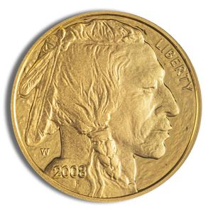 2008-W 1/10 Oz Proof Gold American Buffalo (with Box and COA)