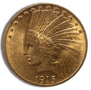 $10 Gold Indian Eagle - BU (Random Year)