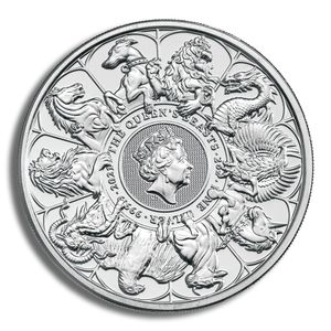 2021 2 Oz Silver Great Britain Queen's Beasts (Completer, 10 Beasts) - BU