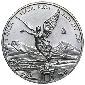 2001 1 Oz Silver Mexico Libertad - BU