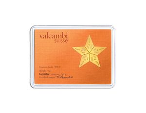 5 x 1 gram Valcambi CombiBar™ Star (Assay - Plain Back)
