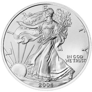 2004 Silver American Eagle Sealed Monster Box - BU