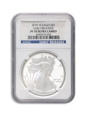 2010-W Proof Silver Eagle NGC PF70 Early Releases