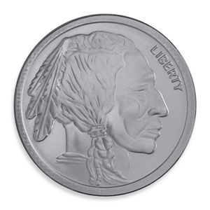 2 Oz Silver Round - Buffalo Design (Random Brand)
