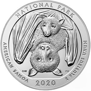 2020 5 oz ATB American Samoa Silver Coin - BU