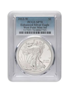 2013-W Enhanced Silver Eagle PCGS SP70