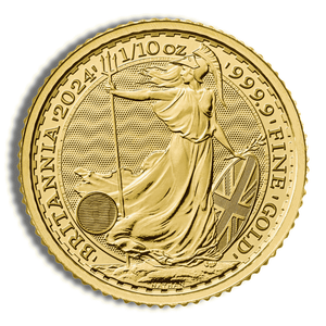 2024 1/10 Oz Gold Great Britain Britannia - BU